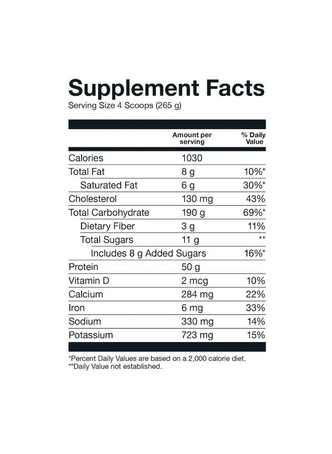 Basic Supplements Basic Mass Gainer Chocolate 15lbs - Image 2