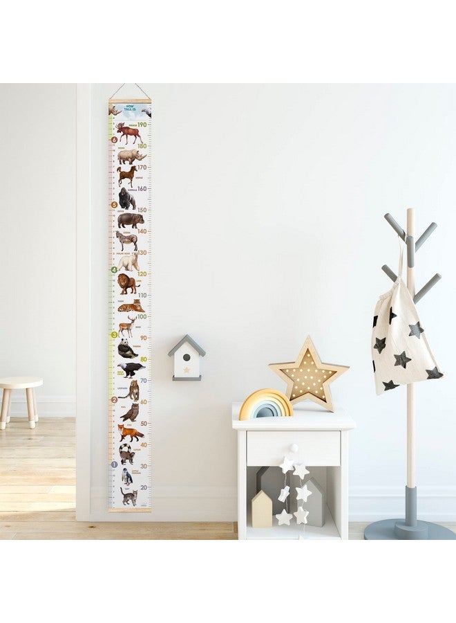 LIFELIKO Personalised Growth Chart For Animal Lovers, Removable Wall Ruler For Boys And Girls, Kid’S Room Decoration (Multicolor) - Image 5
