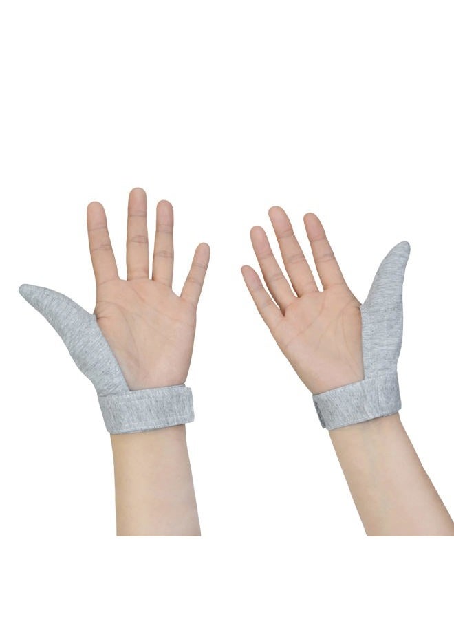 rainbowstar 2 Pack Adult Thumb Guard Trichtillomania Finger Cove for Helping Stop Hair Pulling Skin Picking Thumb Sucking Dermatillomania Habit Helper (M) - Image 3