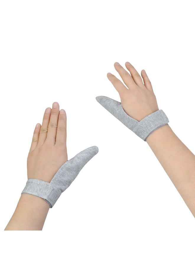 rainbowstar 2 Pack Adult Thumb Guard Trichtillomania Finger Cove for Helping Stop Hair Pulling Skin Picking Thumb Sucking Dermatillomania Habit Helper (M) - Image 1
