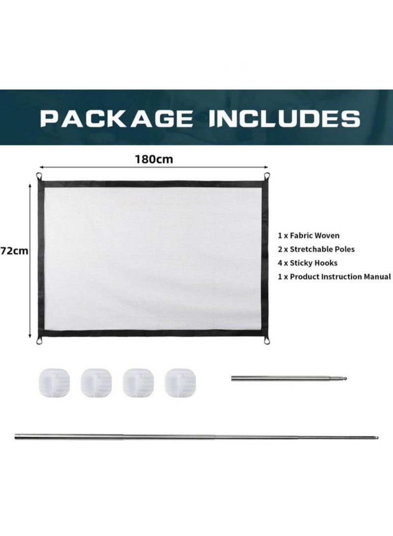 البوابة السحرية المبتكرة للكلاب الأليفة - سياج شبكي داخلي للكلاب، حاجز عزل آمن للحيوانات الأليفة، سياج أمان للكلاب طويل القامة (180 سم × 72 سم) - Image 3