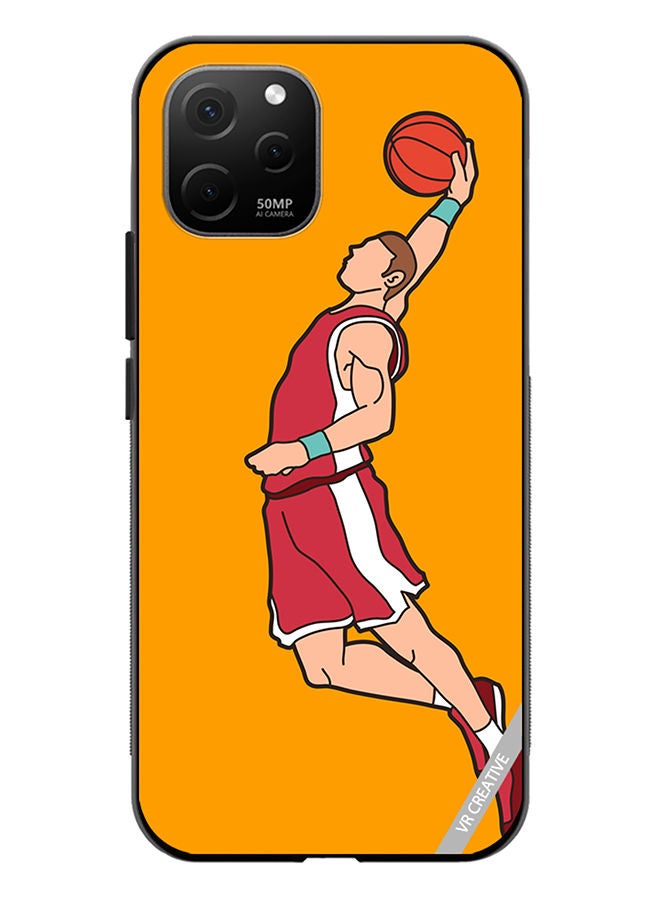 VR CREATIVE Protective Case Cover For Huawei Nova Y61 Basketball Player Dunking Design Multicolour - Image 1