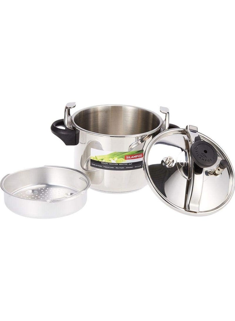 Silampos 6L Pressure Cooker, Stainless Steel, Silver, 6L - Image 3