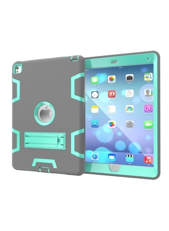 NIBEMINENT Hard Case Cover For Apple iPad Mini 4 7.9 Inch Grey/Aqua - Image 1