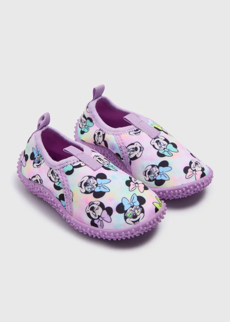 ماتلان Girls Lilac Minnie Mouse Swim Shoes