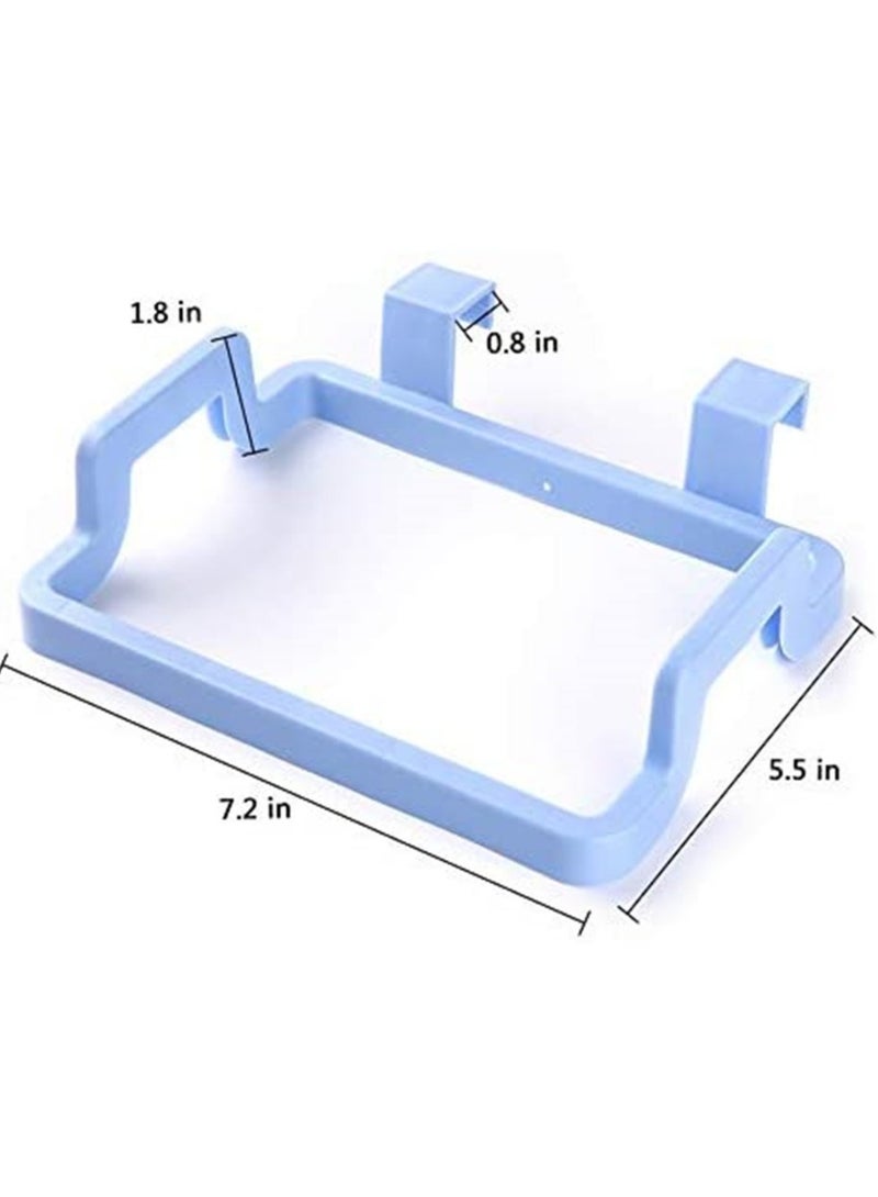 KASTWAVE 4 Packs Grocery Bag Holder Hanging Trash Garbage Bag Holder Storage Rack for Kitchen Cupboard Cabinets Doors - Image 3