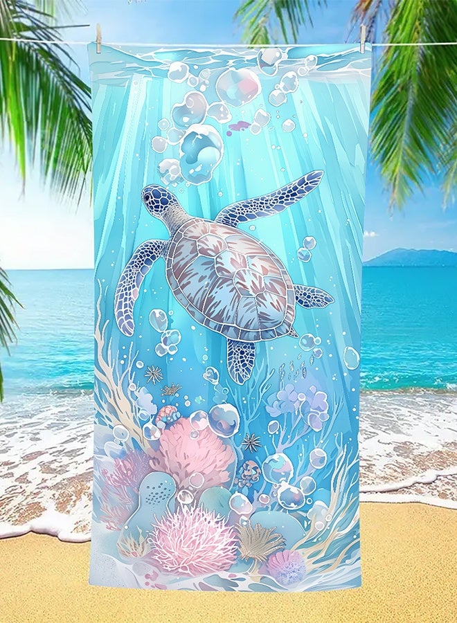 GROIC Microfiber Beach Towel,Beach Towel Bag, 63''x31'' Large Towels, Lightweight Compact Quick Dry Absorbent Pool Towel for Bath,Camping,Swimming,Travel Accessories,Compact Towels for Swimming Pool  - Image 5