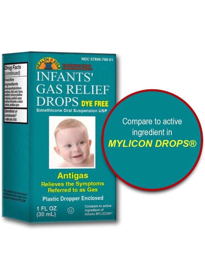 GeriCare Infants’ Gas Relief Drops Simethicone Drops For Infants, Relieves Stomach Discomfort, Safe & Gentle 20Mg Drops, Child Anti-Gas 1 Fl Oz (Pack Of 1) - Image 1