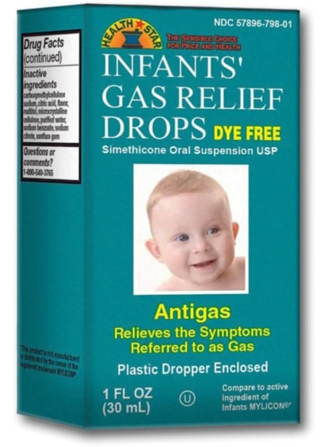 GeriCare Infants’ Gas Relief Drops Simethicone Drops For Infants, Relieves Stomach Discomfort, Safe & Gentle 20Mg Drops, Child Anti-Gas 1 Fl Oz (Pack Of 1) - Image 2