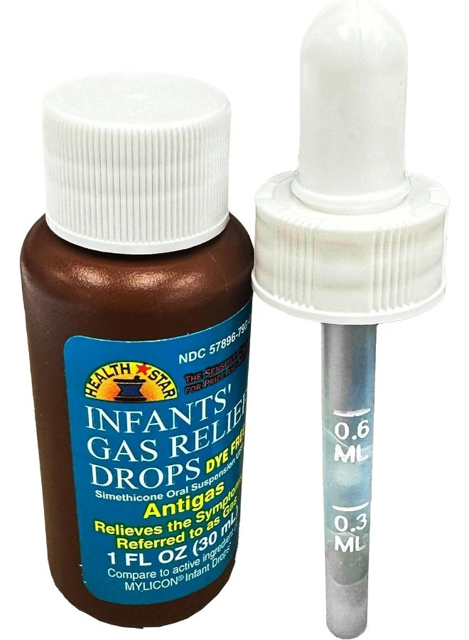 GeriCare Infants’ Gas Relief Drops Simethicone Drops For Infants, Relieves Stomach Discomfort, Safe & Gentle 20Mg Drops, Child Anti-Gas 1 Fl Oz (Pack Of 1) - Image 4