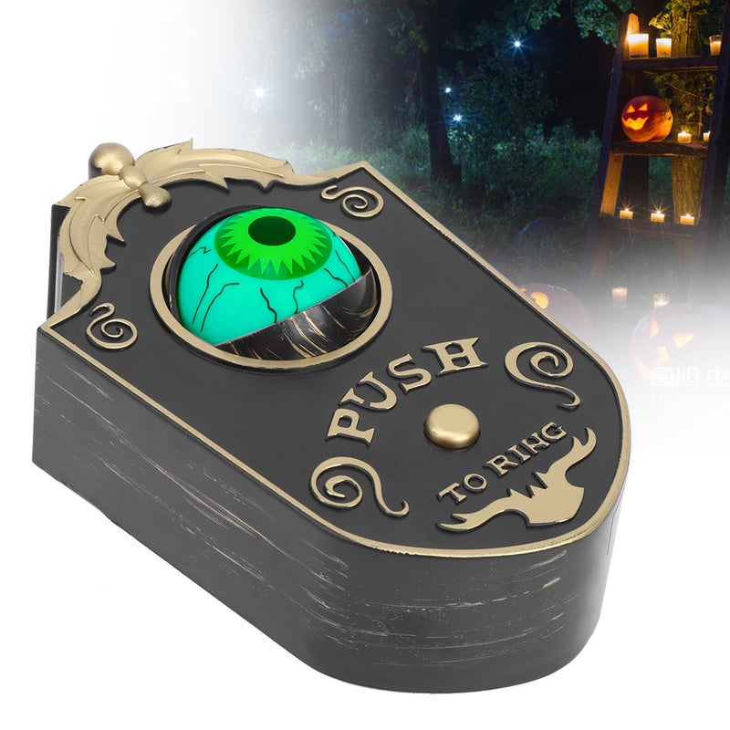 Halloween OneEyed Doorbell Decoration Door Hanging Doorbell Eyeball with Sound(White ) - Image 3