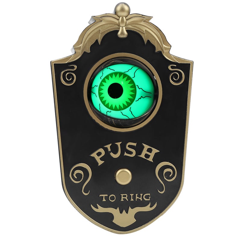 Halloween OneEyed Doorbell Decoration Door Hanging Doorbell Eyeball with Sound(White ) - Image 5