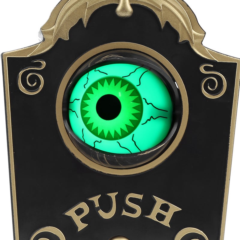 Halloween OneEyed Doorbell Decoration Door Hanging Doorbell Eyeball with Sound(White ) - Image 4