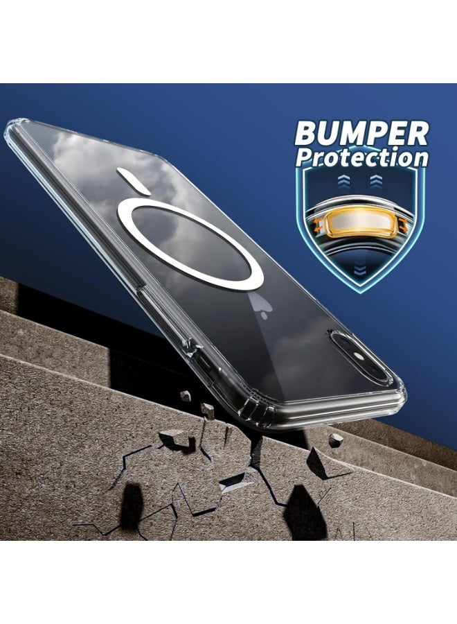 UMIXPRO iPhone Xs Max 6.5" Magnetic Case, Magsafe Compatible, Clear Shockproof Slim Fit Protective Cover - Image 4