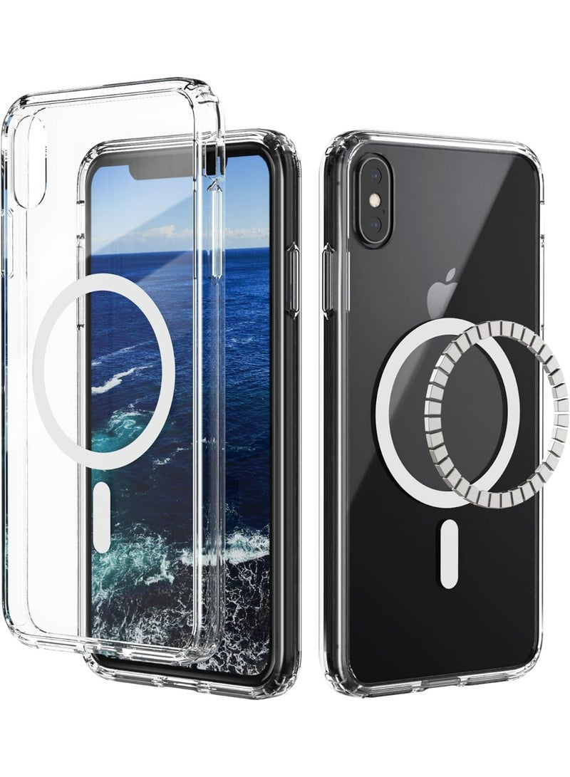 UMIXPRO iPhone Xs Max 6.5" Magnetic Case, Magsafe Compatible, Clear Shockproof Slim Fit Protective Cover - Image 1