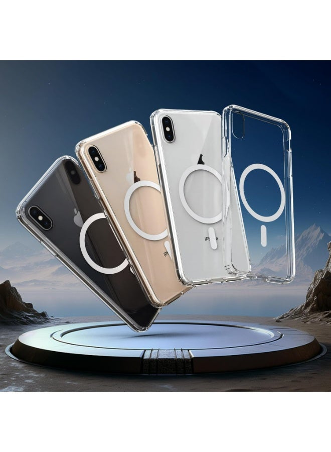 UMIXPRO iPhone Xs Max 6.5" Magnetic Case, Magsafe Compatible, Clear Shockproof Slim Fit Protective Cover - Image 3