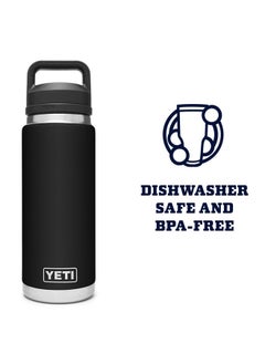 YETI YETI Rambler 26 oz Bottle, Vacuum Insulated, Stainless Steel with Chug Cap, Black  - Image 5