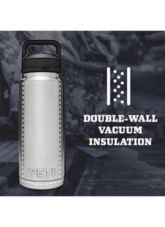 YETI YETI Rambler 26 oz Bottle, Vacuum Insulated, Stainless Steel with Chug Cap, Black  - Image 2