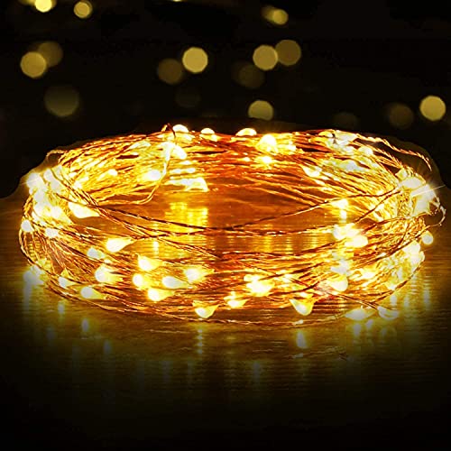 Desidiya® Copper Fairy String Lights with USB Cable for Home Decoration 10 Meters (Pack of 2) - Image 3