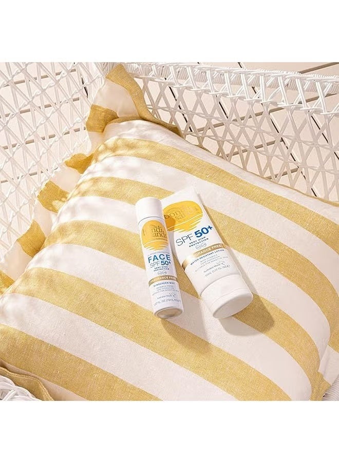 بوندي ساندز واقي شمس بعامل حماية SPF 50 يحمي من أشعة UVA و UVB مقاوم للماء، سعة 150 مل، خالٍ من العطور مع فيتامين E، كريم شمس يمنح ترطيب لمدة 72 ساعة ومناسب للبشرة الحساسة - Image 4