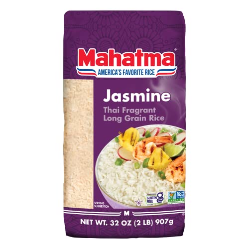 Mahatma Jasmine 2lb Bag of Rice Thai Indian or Cambodian Fragrant Flavored Rice Stovetop or Microwave - Image 1