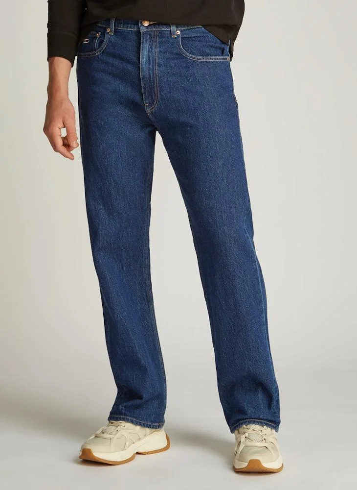 تومي جينز Stright Fit Rinse Wash Jeans