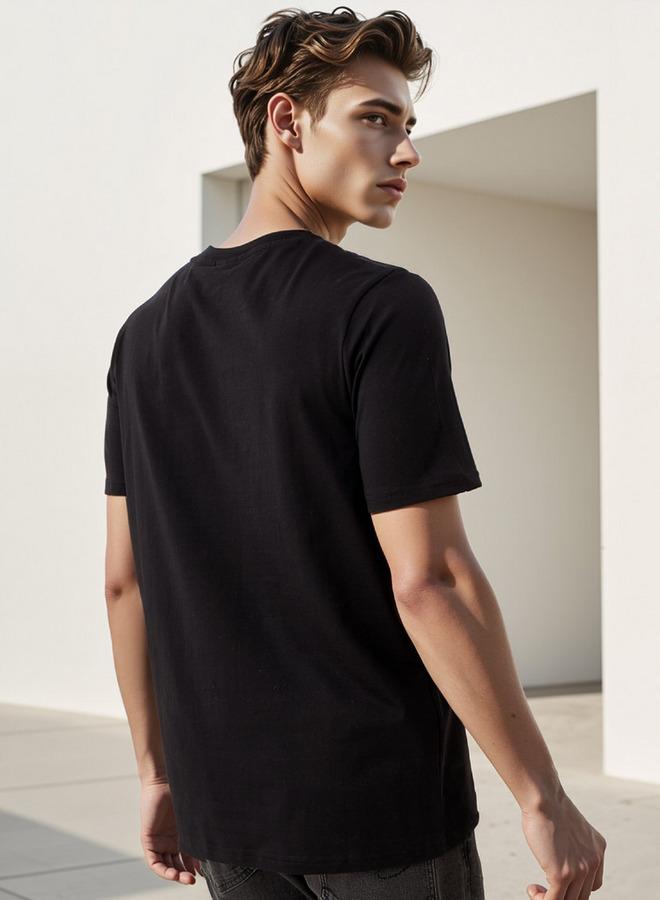 اس بي كاركترز تيشيرت بطباعة باتمان بياقة دائرية - Image 3