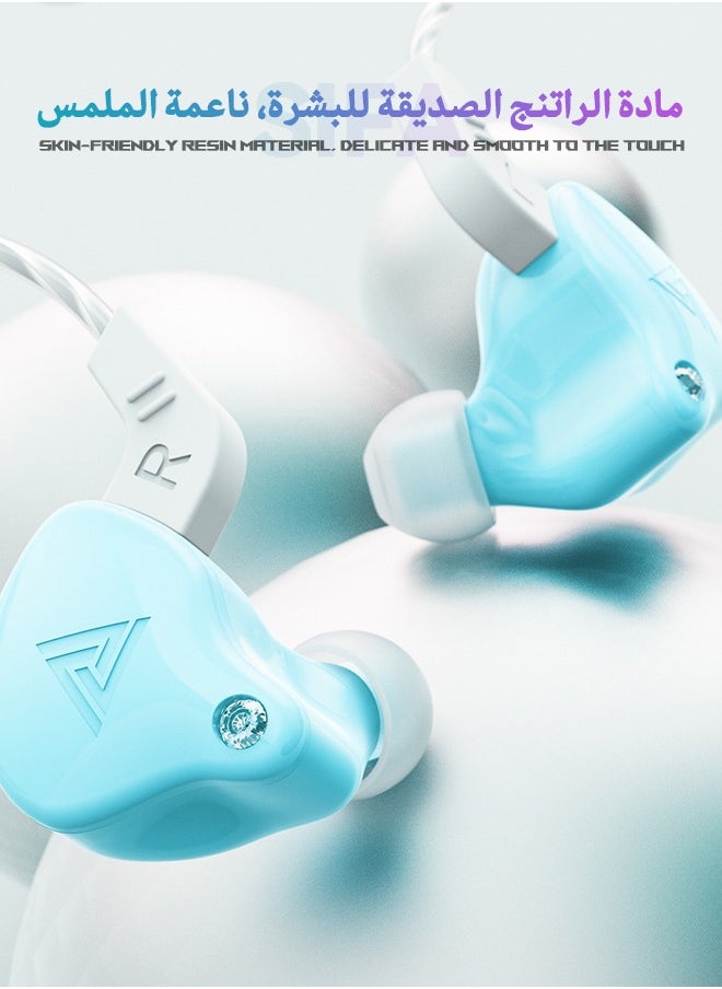 QKZ QKZ AK6-X In-Ear HIFI Earphone, Professional Heavy Bass Headphone, HiFi-Headphones with Microphone, Universal 3.5mm Earbud Headphones with Microphone for Running, Gaming  - Image 4