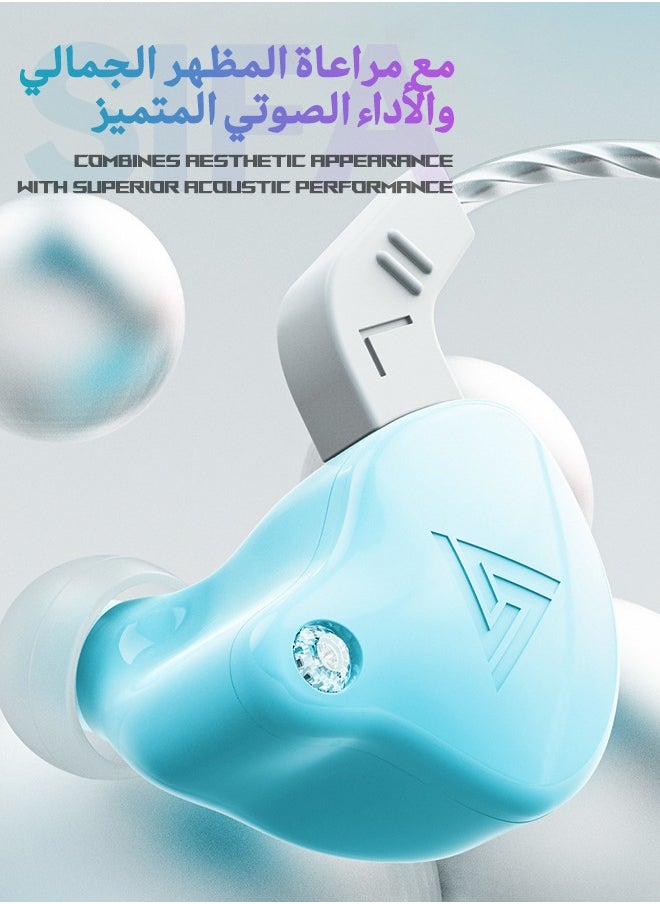 QKZ QKZ AK6-X In-Ear HIFI Earphone, Professional Heavy Bass Headphone, HiFi-Headphones with Microphone, Universal 3.5mm Earbud Headphones with Microphone for Running, Gaming  - Image 3