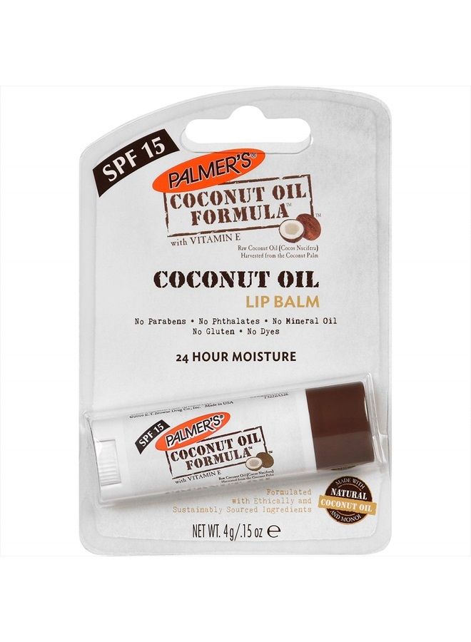 PALMER'S Coconut Oil Formula Lip Balm with SPF 15, 0.15 Ounce - Image 1