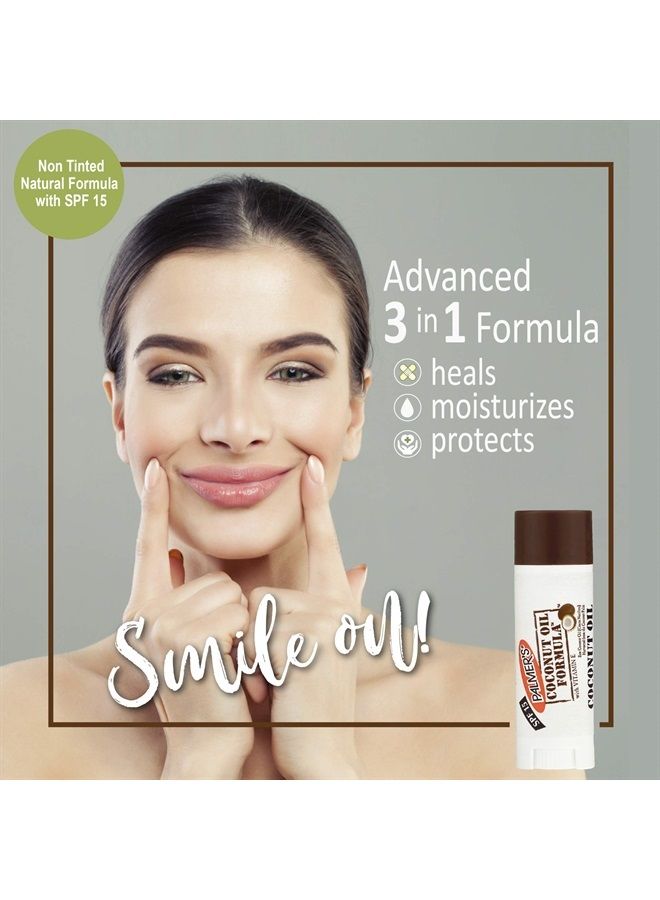 PALMER'S Coconut Oil Formula Lip Balm with SPF 15, 0.15 Ounce - Image 3