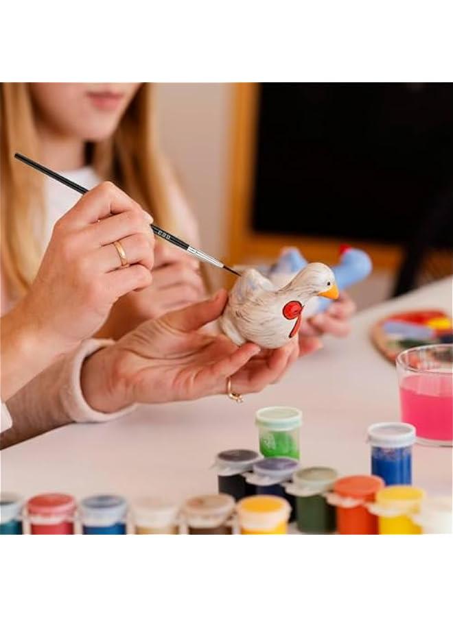 فايلكس مجموعة فرش طلاء دقيقة  م 30 قطعة و3 مقاسات مختلفة 000000 وفرشاة تحديد للحرف اليدوية الصغيرة وألوا مائية أفضل جودة - Image 2