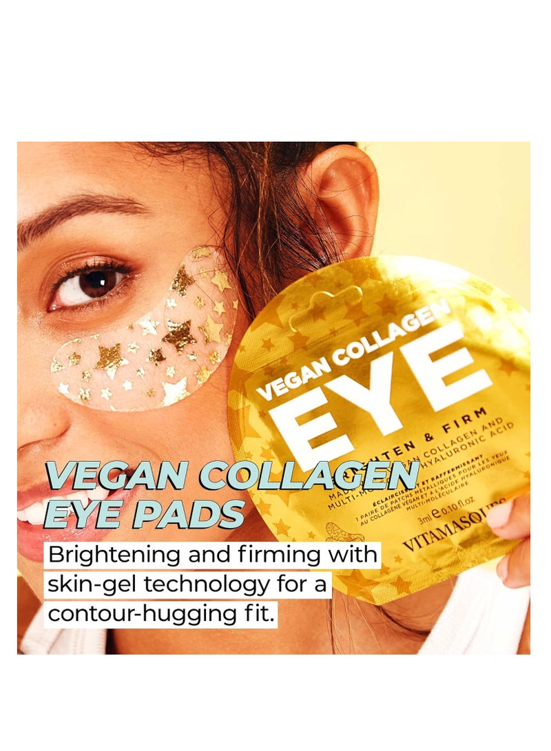Vitamasques Vitamasques Under Eye Patches 3-Pack - Firming & Brightening - Anti Aging Collagen Korean Skin Care Reduce Fine Lines, Puffiness, Wrinkles & Dark Circles - Hyaluronic Acid - Vegan & Cruelty-Free - Image 2