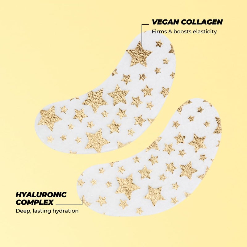 Vitamasques Under Eye Patches 3-Pack - Firming & Brightening - Anti Aging Collagen Korean Skin Care Reduce Fine Lines, Puffiness, Wrinkles & Dark Circles - Hyaluronic Acid - Vegan & Cruelty-Free - Image 3