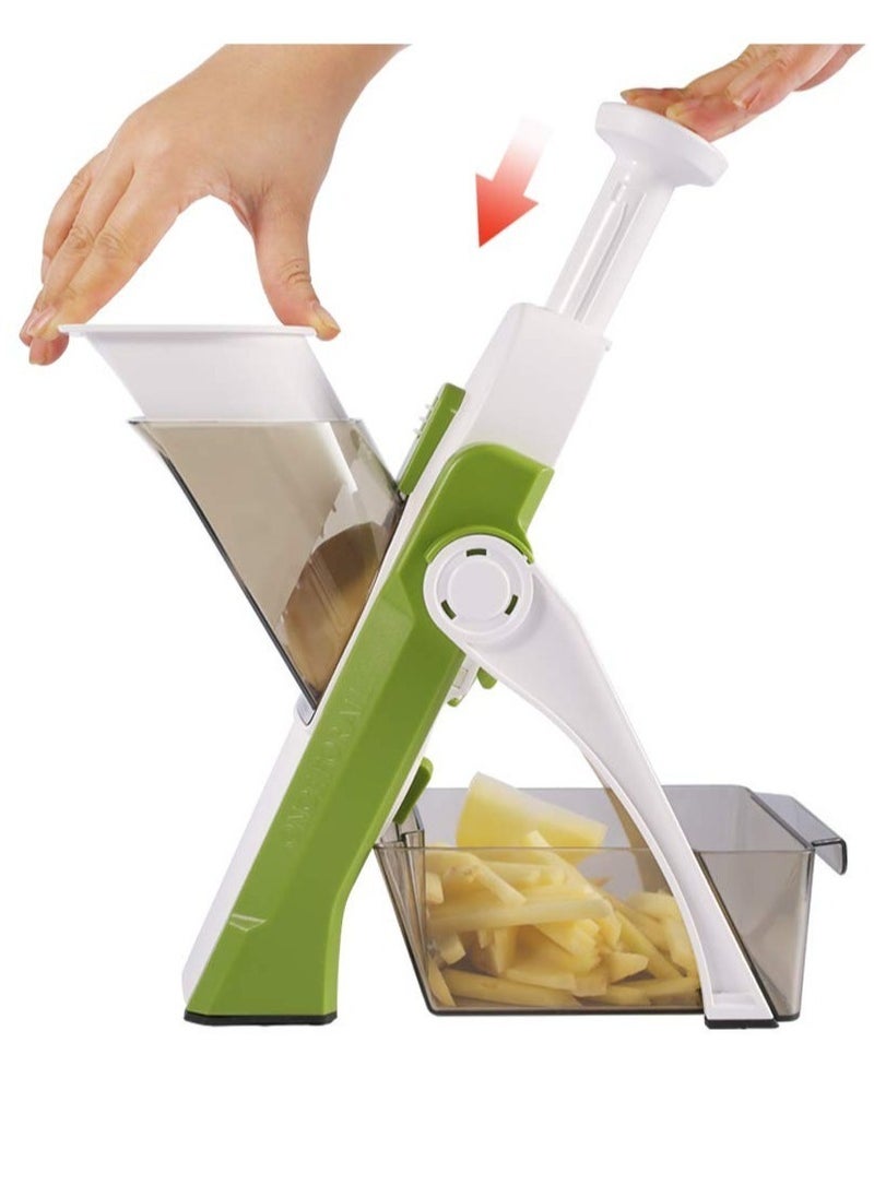 ELTRAZONE - Adjustable Slicer,slicer vegetable cutter，Mandoline Slicer,Vegetable Slicer, Food Chopper,Vegetable Cutter,Quick Dicer Fruit French Fry - Image 1