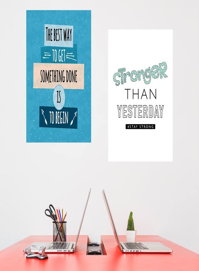 LADECOR Design Inspirational Motivational Quotes Printed Set of 10 Poster (A3-12 in x 18 in Size, Multicolor) Unframed Thick Paper With Double Tape - Image 5