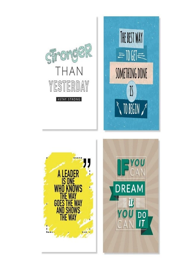 LADECOR Design Inspirational Motivational Quotes Printed Set of 10 Poster (A3-12 in x 18 in Size, Multicolor) Unframed Thick Paper With Double Tape - Image 3