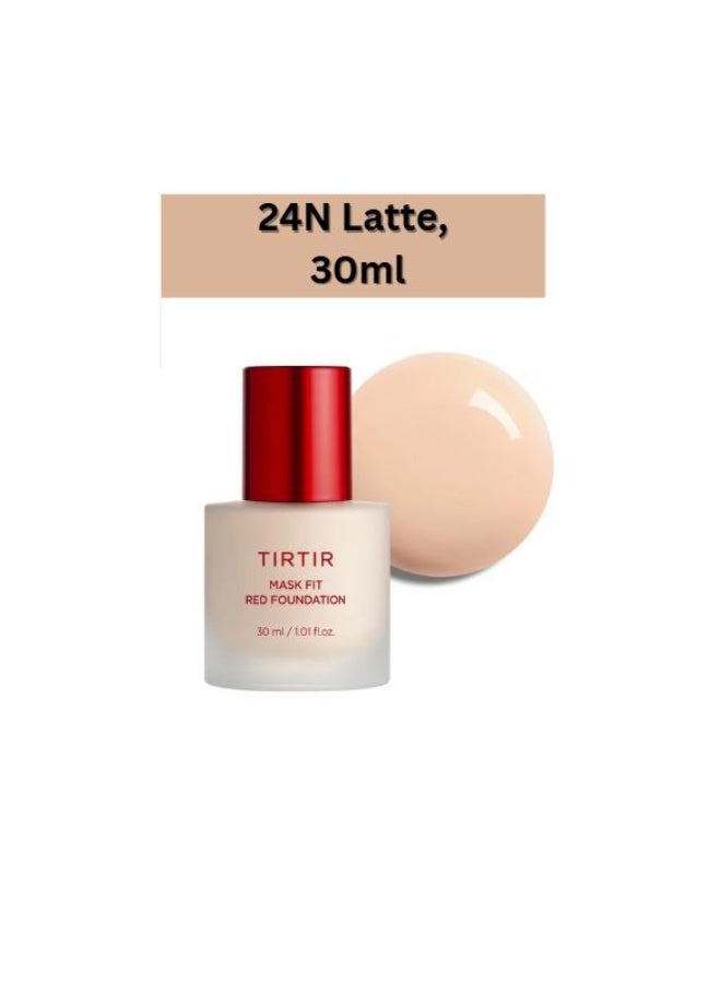 TIRTIR Mask Fit Red Foundation #24N Latte, 1.01 Fl Oz - Image 1