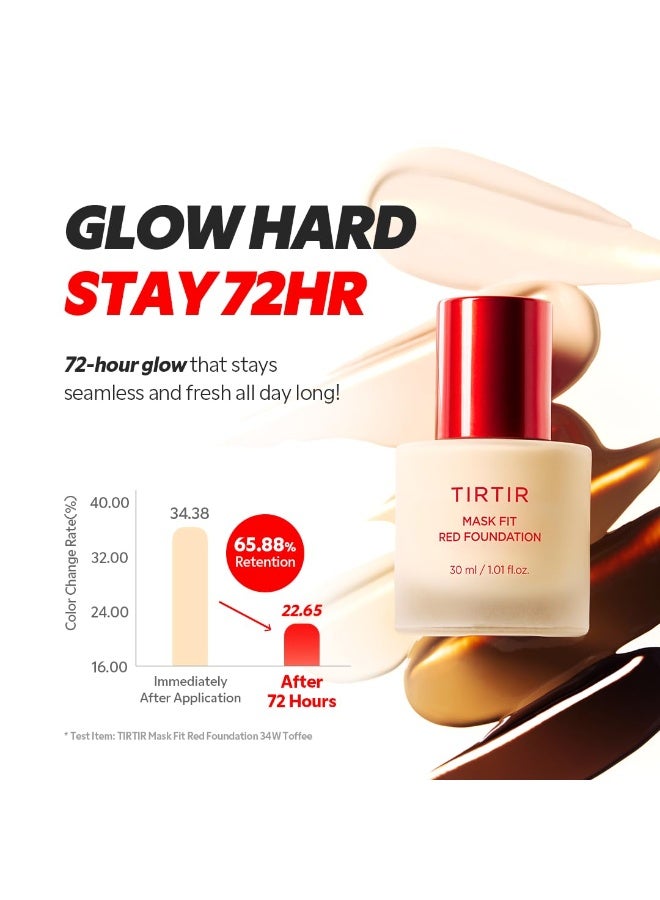 TIRTIR Mask Fit Red Foundation #24N Latte, 1.01 Fl Oz - Image 3