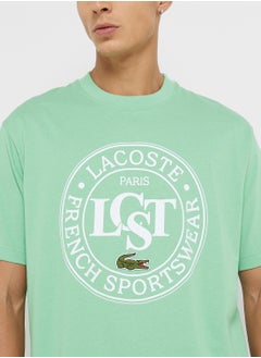 LACOSTE Logo Crew Neck Short Sleeve T-Shirt  - Image 3