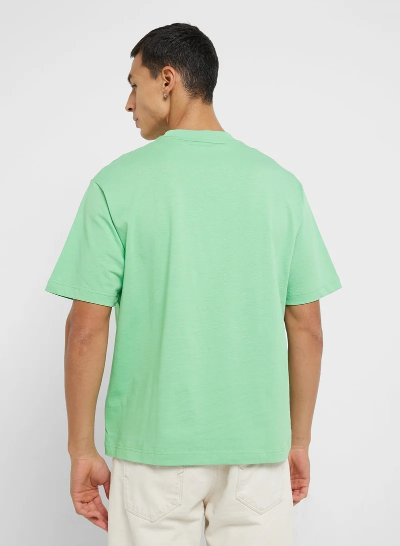 LACOSTE Logo Crew Neck Short Sleeve T-Shirt