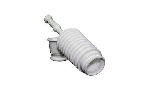 Master Plunger MP500-B4 Heavy Duty Bathroom Toilet Plunger Kit with Short Bucket. Equipped with Air Release Valve, White - Image 3