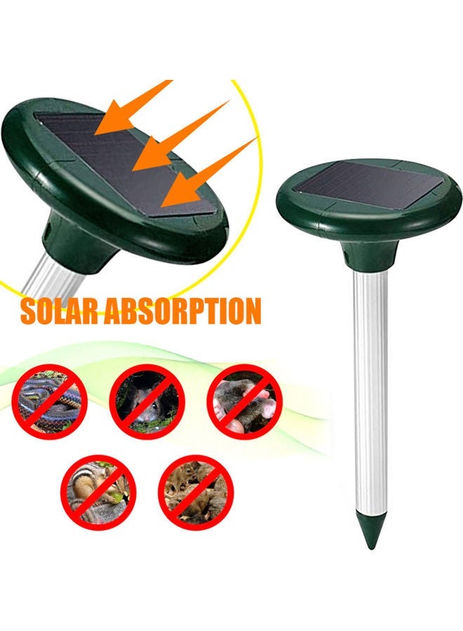 NIBEMINENT Energy Saving Solar Mouse Expeller For Garden Green/White - Image 4