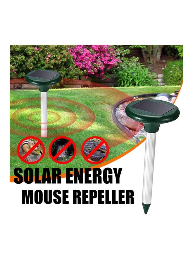 NIBEMINENT Energy Saving Solar Mouse Expeller For Garden Green/White - Image 2