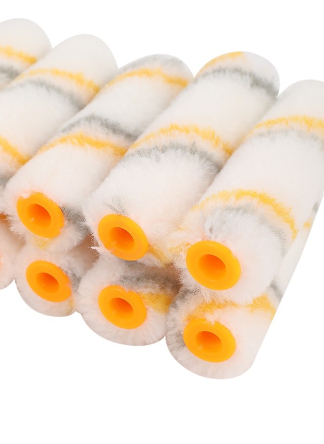 LAWAZIM Brush Roll Set -10 Piece 4inch- High-Absorption Lint-Free Roller Covers for Smooth and Textured Surfaces-Reusable Paint Refills for Wall Ceiling Furniture Painting DIY and Home Improvement  - Image 4