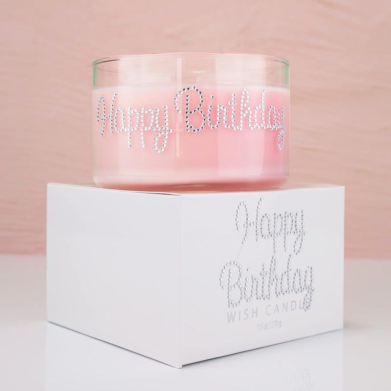 Primal Elements Happy Birthday Wish Candle - 9.5 Ounce Sweet and Creamy Frosted Cupcake Scent - Image 3