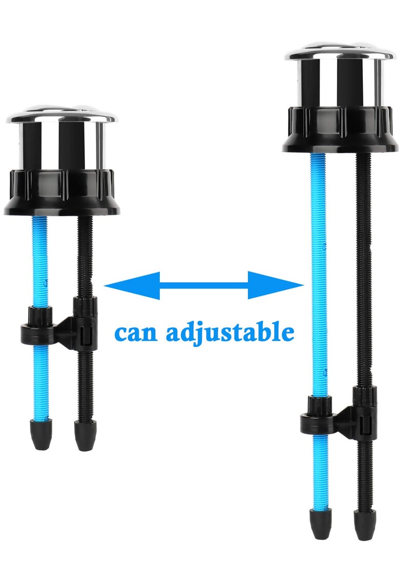 SYOSI - Toilet Push Button 38mm Thread Diameter Dual Push Flushing Button Adjustable Toilet Water Tank Button - Image 1