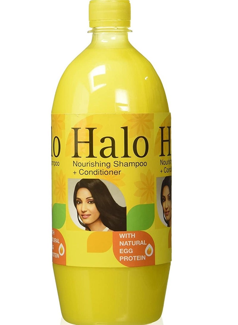 Nourishing Shampoo And Conditioner With Natural Egg Protein 1 Litre