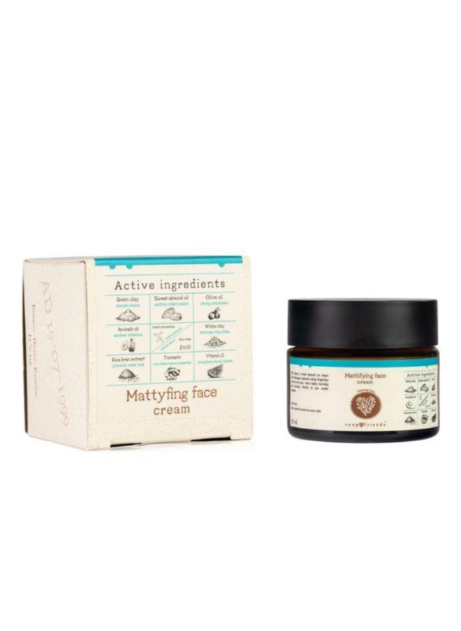 Soap&Friends Soap&Friends Oil Control Face Mattifying Cream for Oily & Acne-Prone Skin, 50ml - Controls Shine, Reduces Breakouts, and Balances Skin  - Image 2