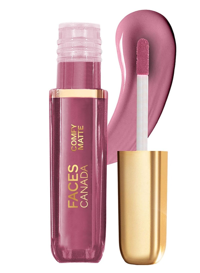 FACES CANADA Comfy Matte Liquid Lipstick Truth Be Told 09 (Nude), 3 ml Comfortable 10HR Longstay Intense Matte Color Almond Oil and Vitamin E Infused   Super Smooth   No Dryness - Image 1